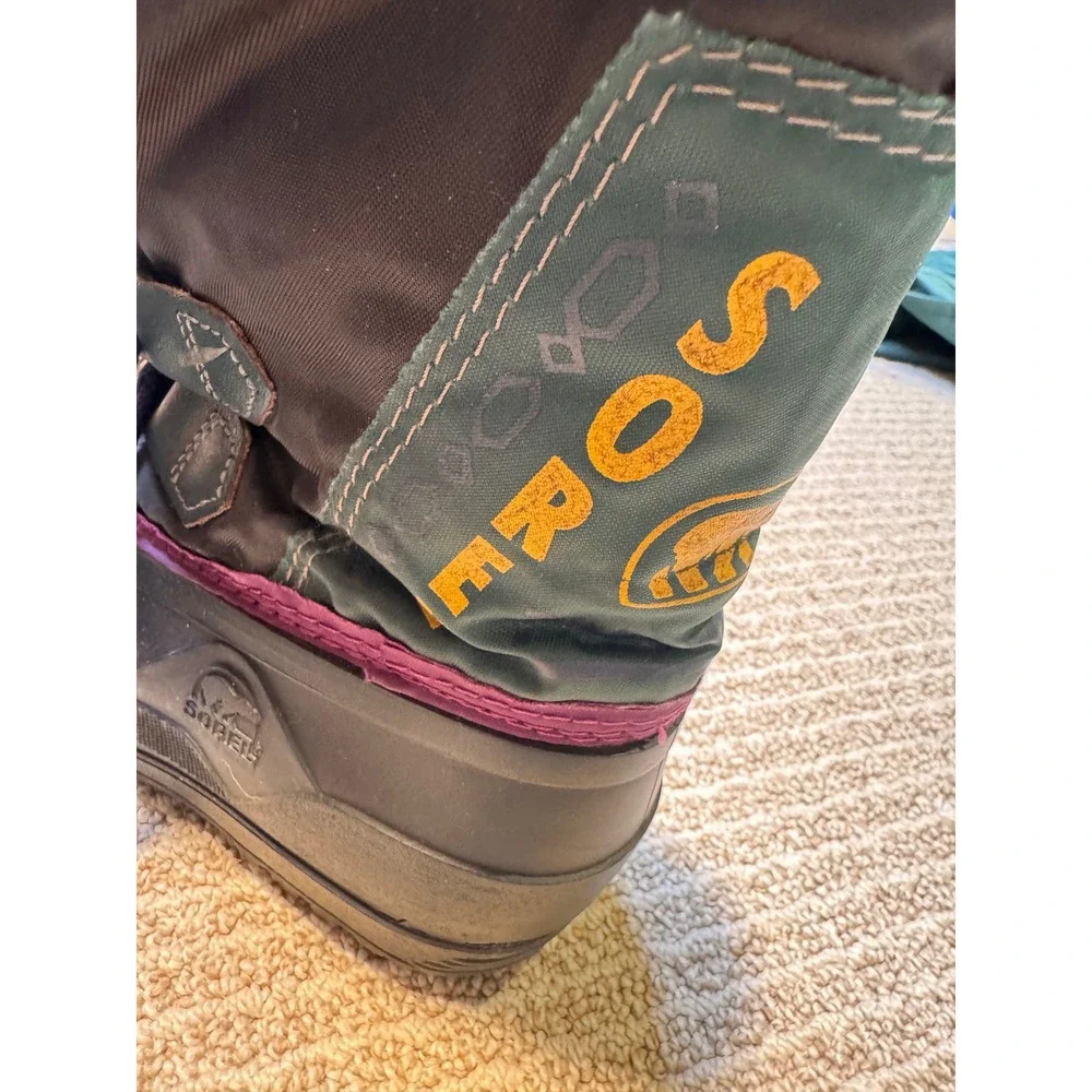 Sorel Youth Size 3 Winter Snow Boots‎ Waterproof Rubber Felt Lined Insulated